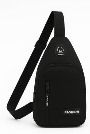 Crossbody Sling Bag For Men & Women | Travel Chest Bag | Hajj & Umrah Essential Shoulder Bag | Lightweight Nylon Messenger Bag