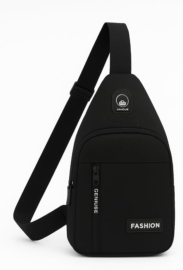 Crossbody Sling Bag For Men & Women | Travel Chest Bag | Hajj & Umrah Essential Shoulder Bag | Lightweight Nylon Messenger Bag