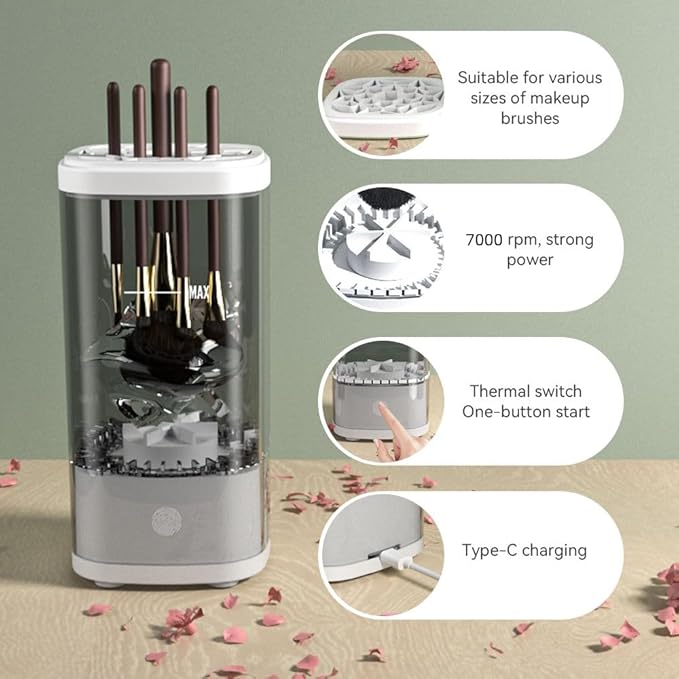 Portable Electric Makeup Brush Cleaner Machine USB Make Up Brush Cleaner Machine