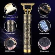 Vintage T9 Professional Trimmer – Close-Cutting T-Blade Hair Clipper For Men - Metal Body